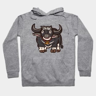 Cute water buffalo smile Hoodie